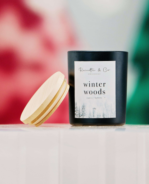 Holiday Candle Glass Jar – Winter Woods